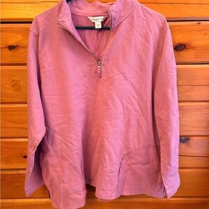 Coldwater Creek Pink Quarter Zip